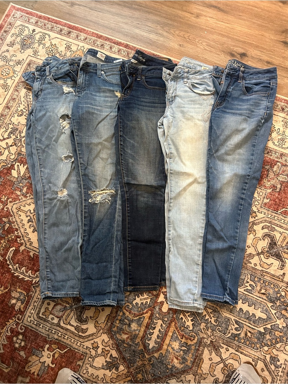 American Eagle Outfitters Women’s Skinny Jeans - Multiple Blue Washes